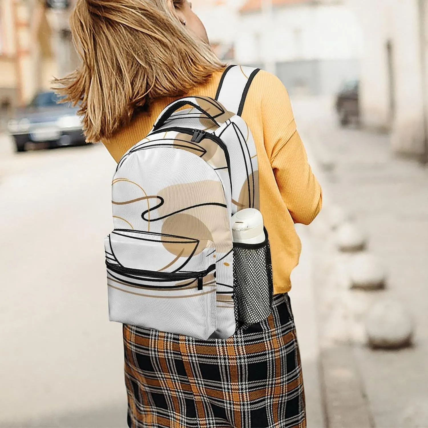 Small Backpacks Personalized Drinkware Cup Printing Travel Bag Lightweight Travel Backpack For Women Men