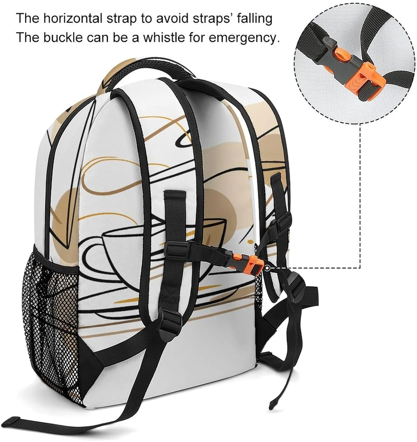 Small Backpacks Personalized Drinkware Cup Printing Travel Bag Lightweight Travel Backpack For Women Men