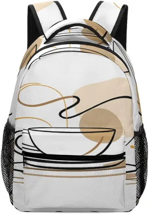 Small Backpacks Personalized Drinkware Cup Printing Travel Bag Lightweight Travel Backpack For Women Men