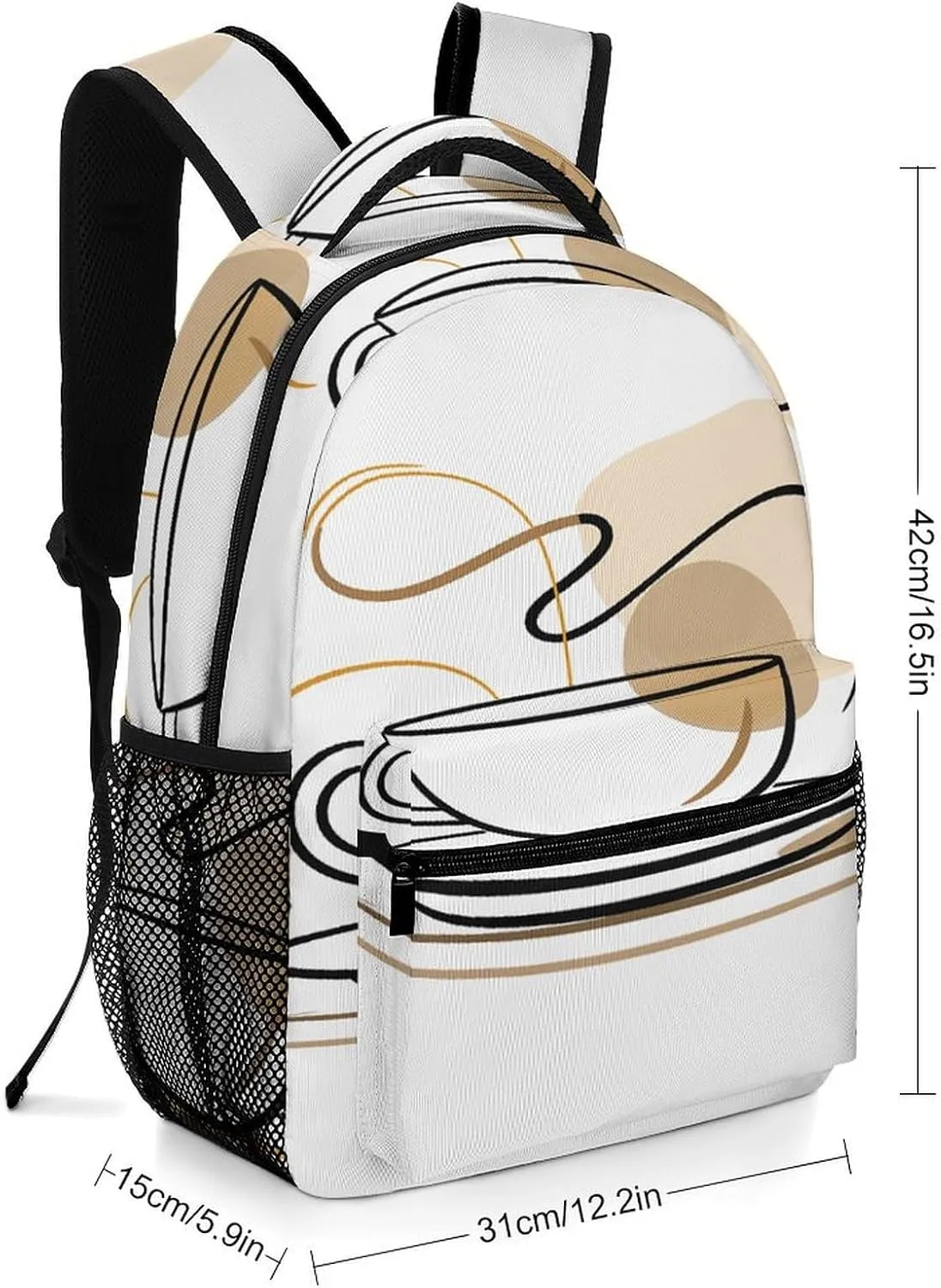Small Backpacks Personalized Drinkware Cup Printing Travel Bag Lightweight Travel Backpack For Women Men