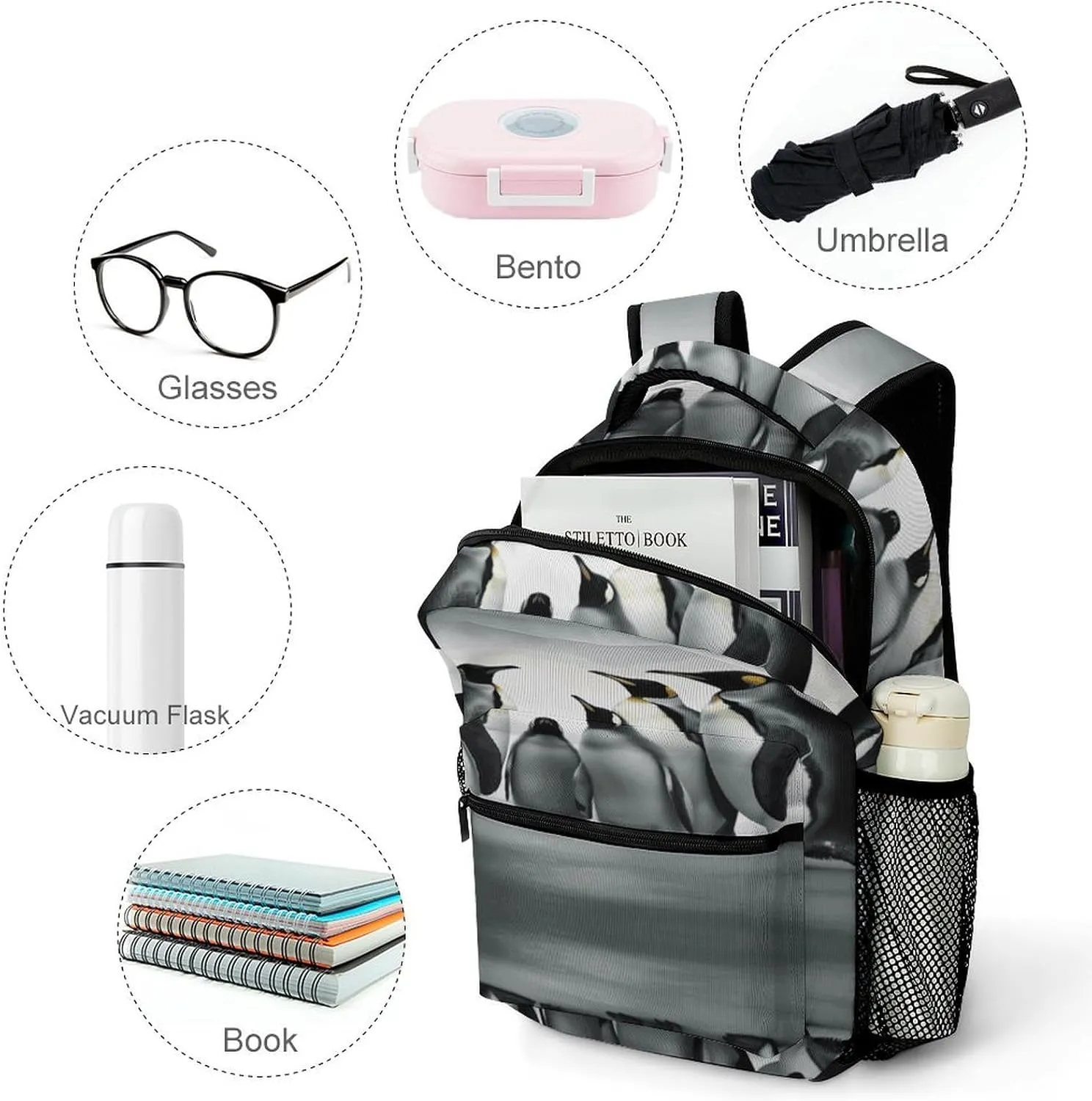 Small Backpacks Personalized Family Printing Travel Bag Lightweight Travel Backpack For Women Men