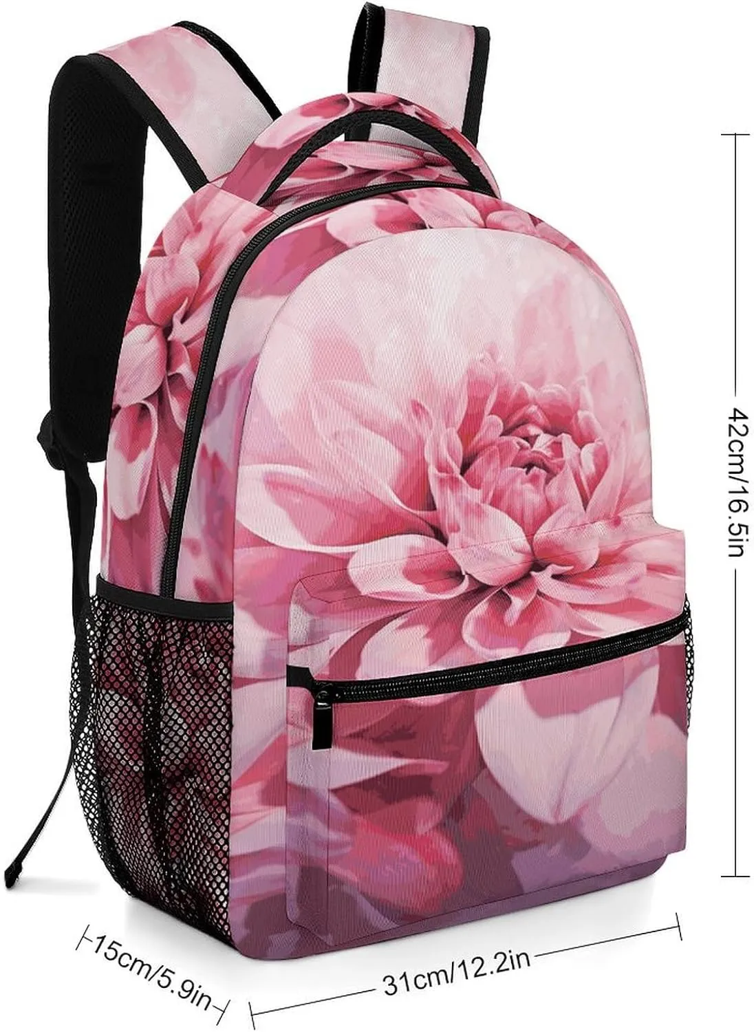 Small Backpacks Personalized Flower Printing Travel Bag Lightweight Travel Backpack For Women Men