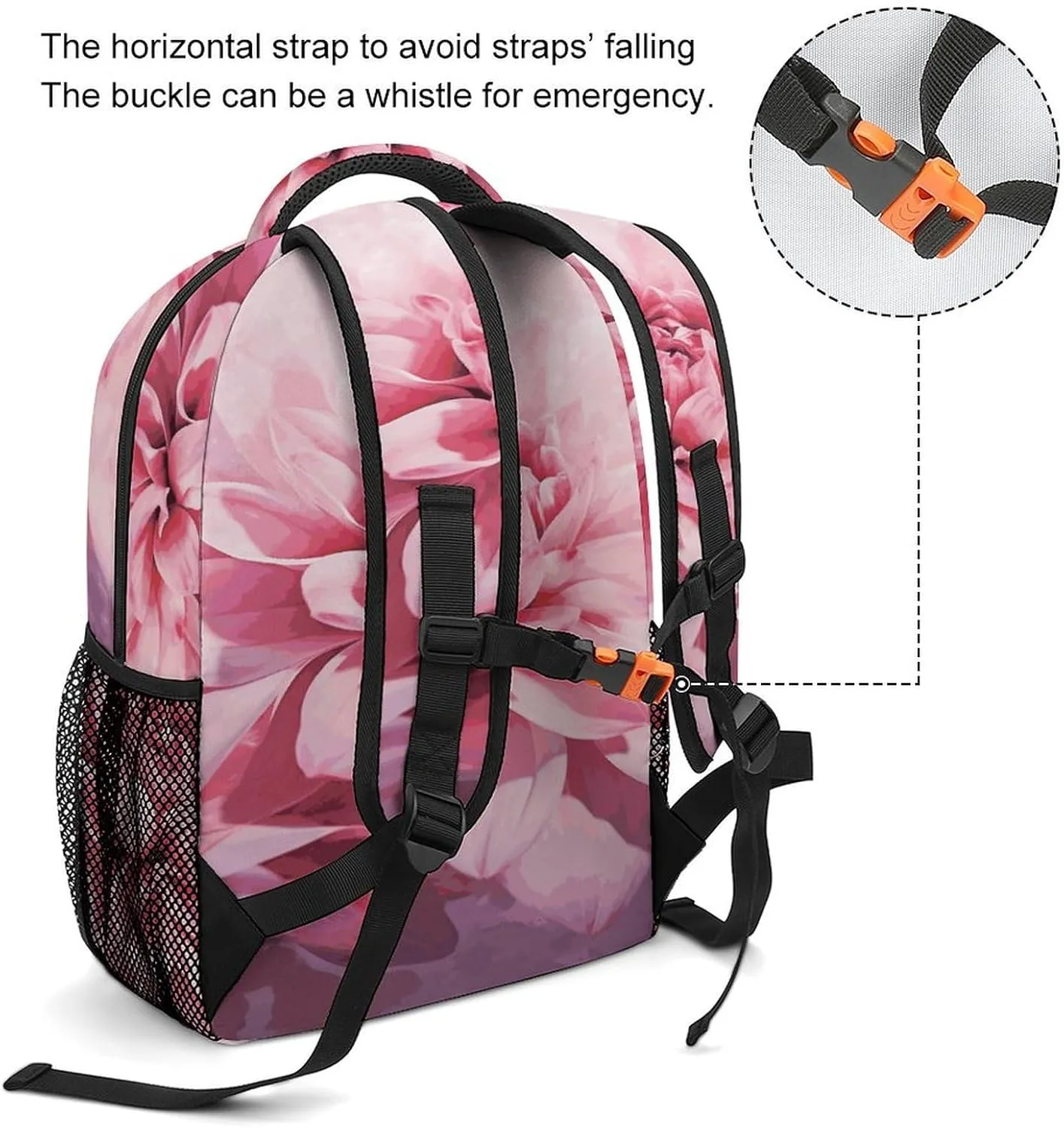 Small Backpacks Personalized Flower Printing Travel Bag Lightweight Travel Backpack For Women Men