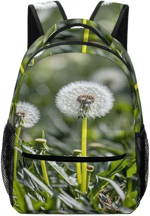 Small Backpacks Personalized Flower Stem Printing Travel Bag Lightweight Travel Backpack For Women Men