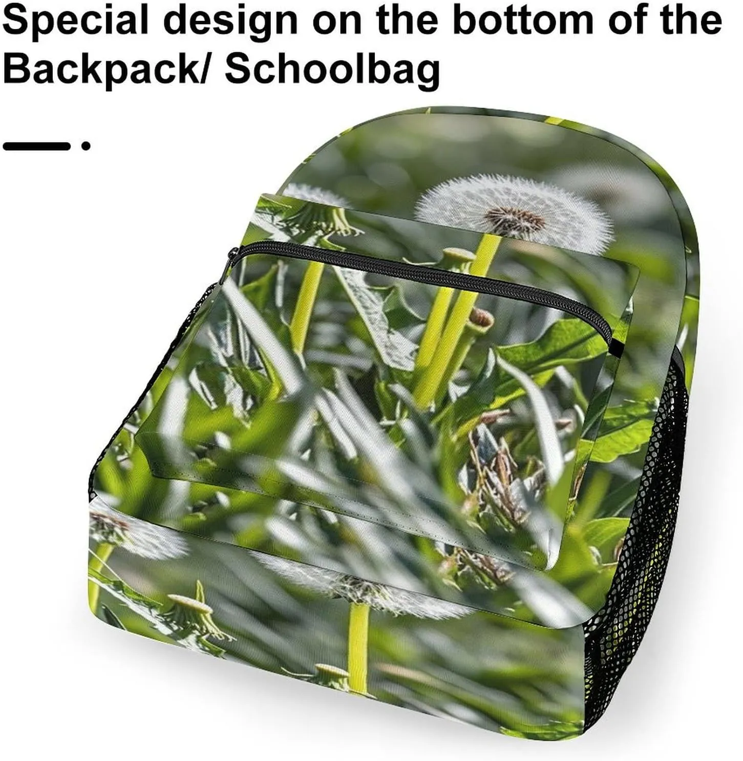 Small Backpacks Personalized Flower Stem Printing Travel Bag Lightweight Travel Backpack For Women Men