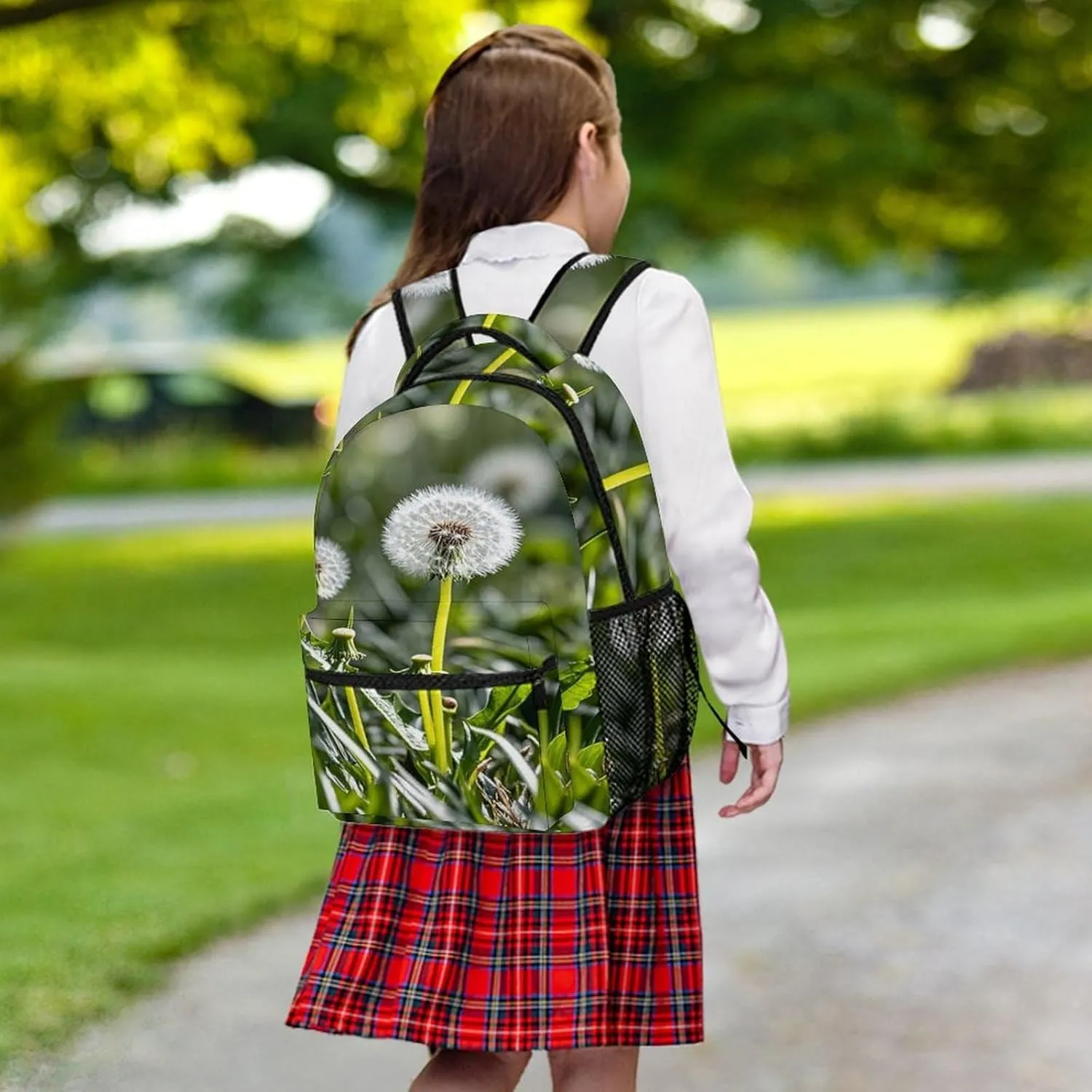 Small Backpacks Personalized Flower Stem Printing Travel Bag Lightweight Travel Backpack For Women Men