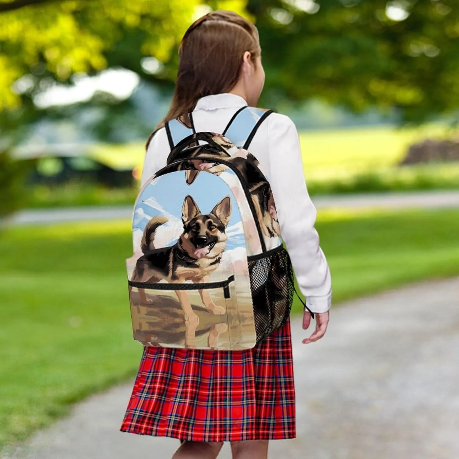 Small Backpacks Personalized German Shepherd Printing Travel Bag Lightweight Travel Backpack For Women Men