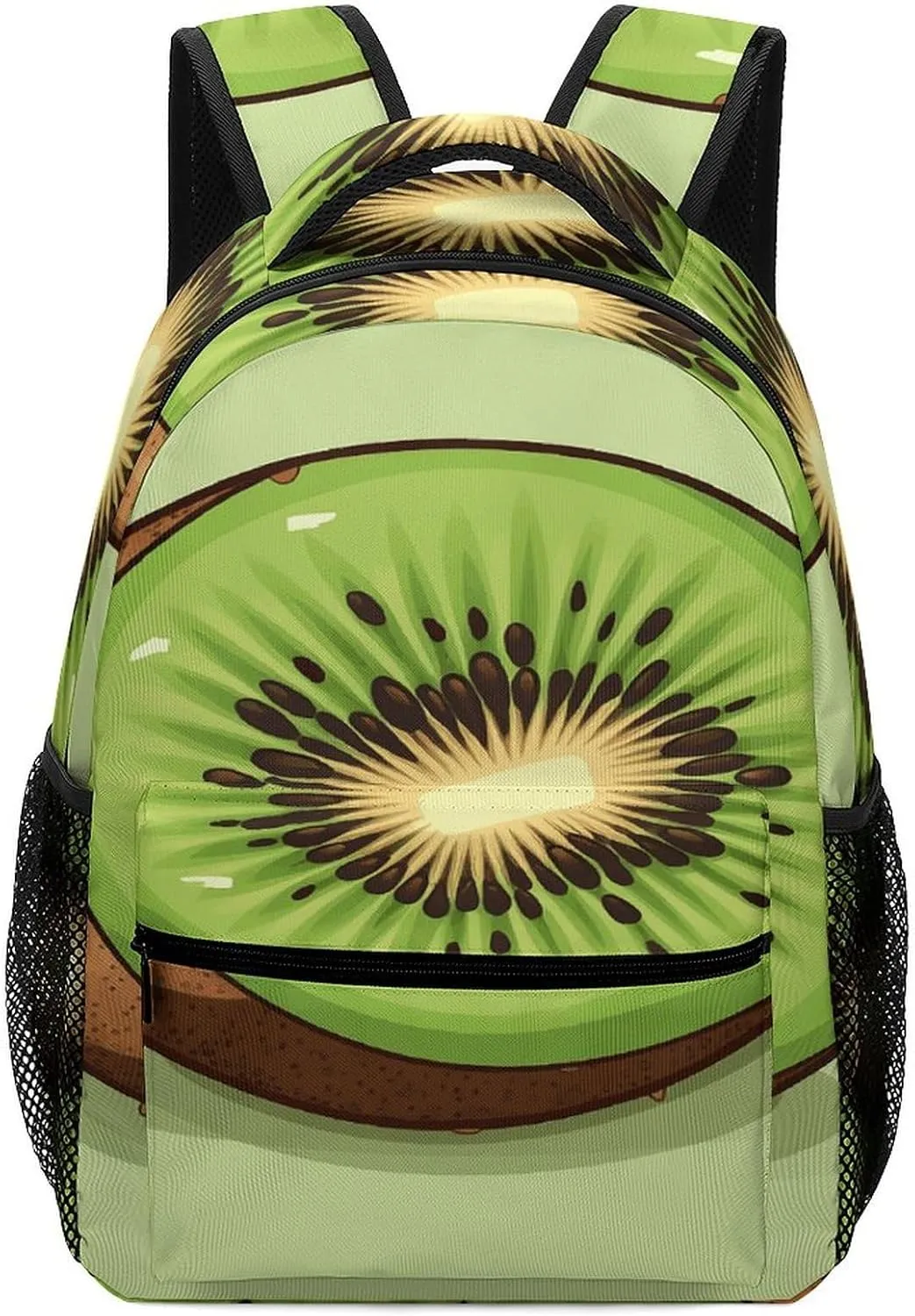 Small Backpacks Personalized Half Kiwi Printing Travel Bag Lightweight Travel Backpack For Women Men