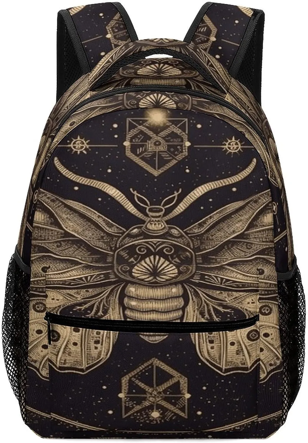 Small Backpacks Personalized Moth Printing Travel Bag Lightweight Travel Backpack For Women Men