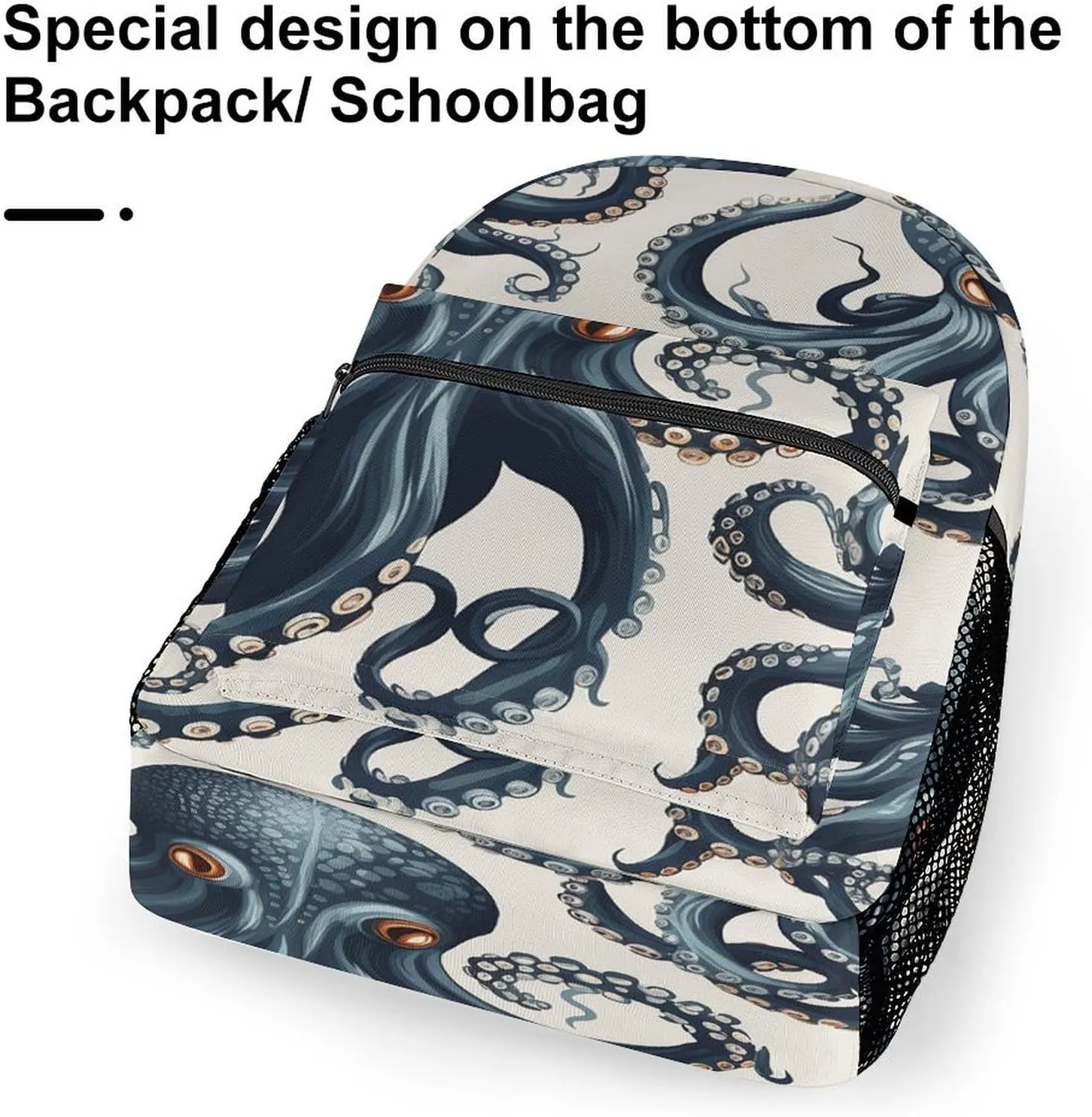 Small Backpacks Personalized Octopus Pattern Printing Travel Bag Lightweight Travel Backpack For Women Men