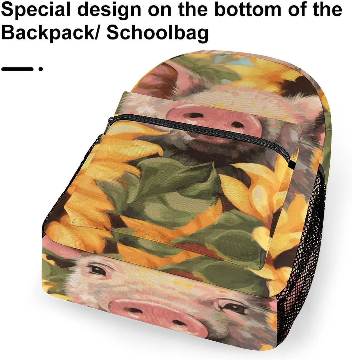 Small Backpacks Personalized Smiling Printing Travel Bag Lightweight Travel Backpack For Women Men