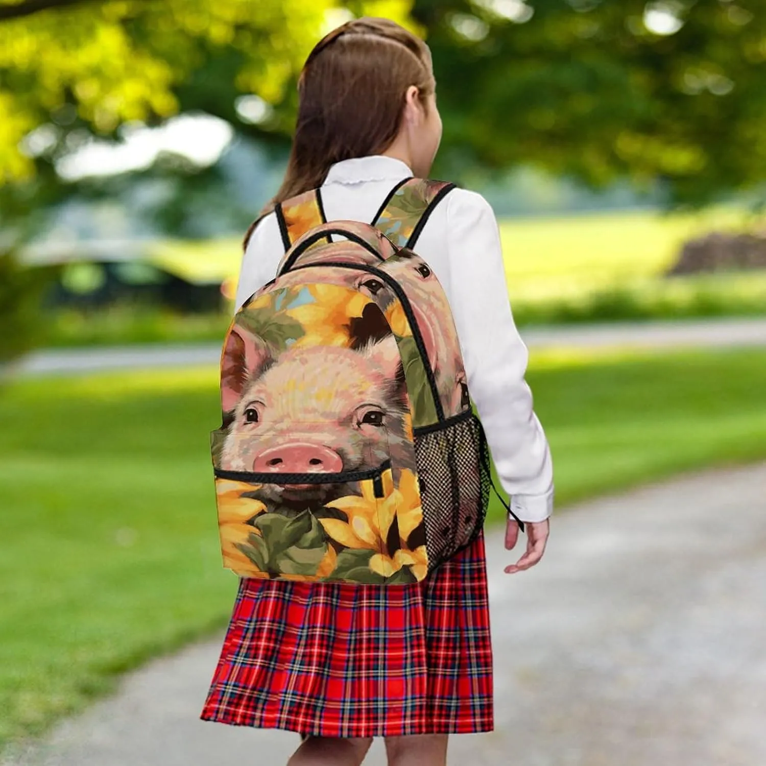 Small Backpacks Personalized Smiling Printing Travel Bag Lightweight Travel Backpack For Women Men