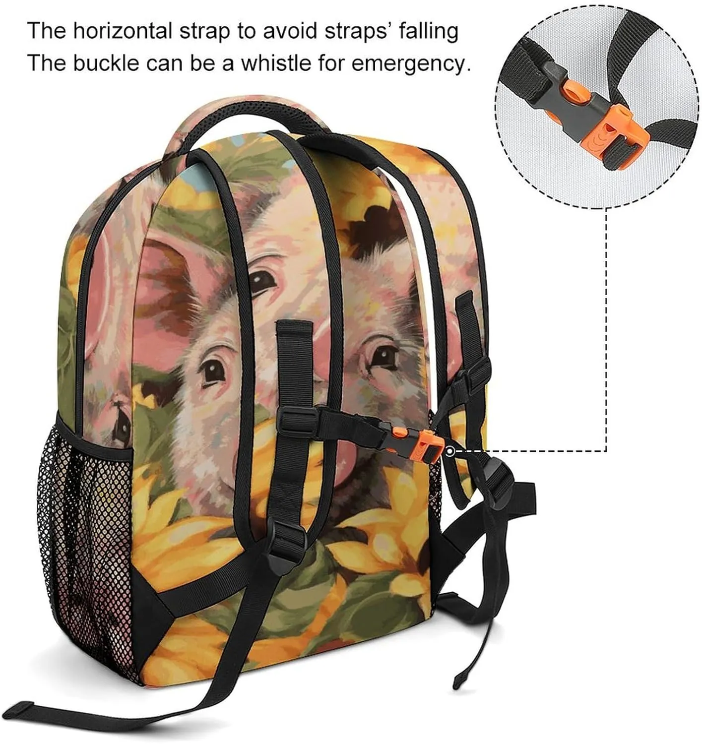 Small Backpacks Personalized Smiling Printing Travel Bag Lightweight Travel Backpack For Women Men
