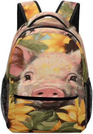 Small Backpacks Personalized Smiling Printing Travel Bag Lightweight Travel Backpack For Women Men