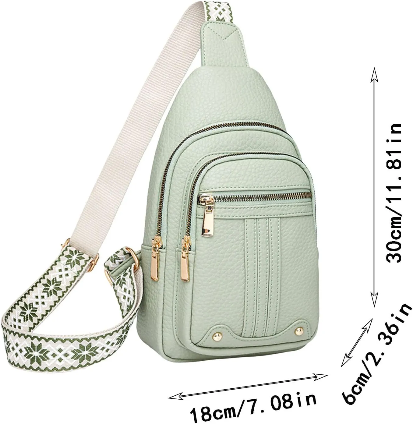 Small Sling Backpack Crossbody Bag Men Messenger Bag Fashionable New Pattern Simple Solid Color Layer Large