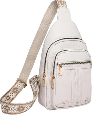 Small Sling Backpack Crossbody Bag Men Messenger Bag Fashionable New Pattern Simple Solid Color Layer Large