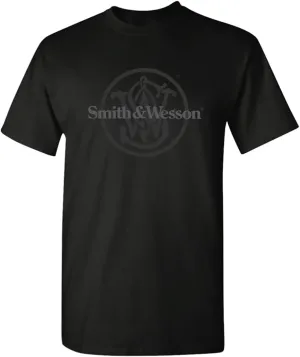 Smith & Wesson Officially Licensed Men's T-Shirt, S&W Circle American Flag, Digital Camo & Filigree Filled Logo Tee