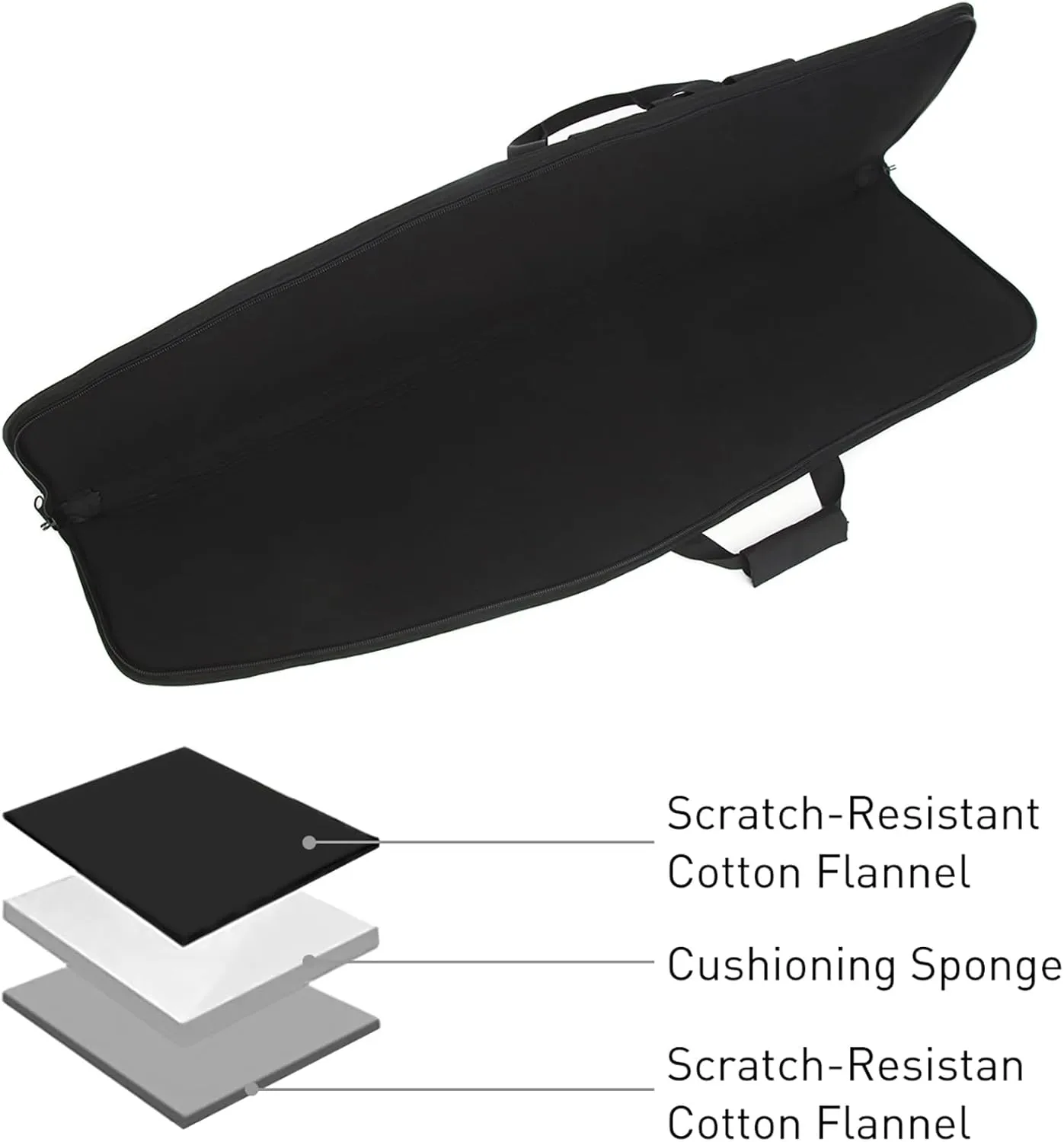 Soft-Rifle-Case Tactical-Gun Range-Bag Hunting-Shooting Sports-Storage - Padded Transport with 5 Pouches Adjustable Shoulder Strap