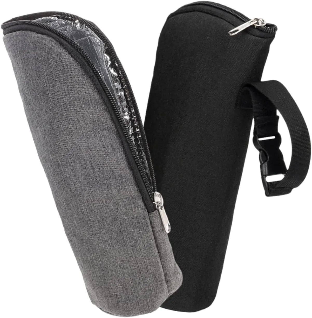 Sosoport 1set Insulated Bottle Bag Durable Thermal Feeding Bottle Holders for Travel Zipper Design for Easy Access for Parents and Outdoor Activities 2pcs