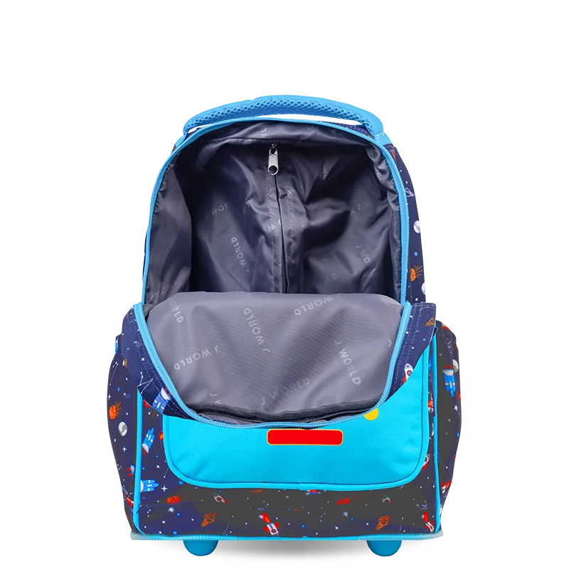 Sparkle 15 Inch Kids Rolling Backpack / Carry On in Robot