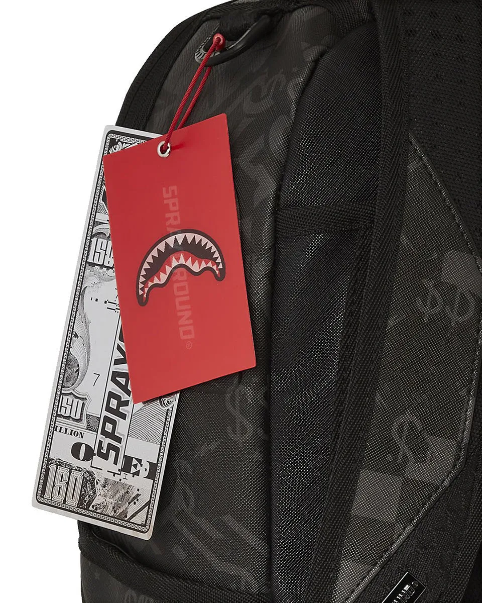 Sprayground 3AM Check Pattern DLX Backpack In Black Grey