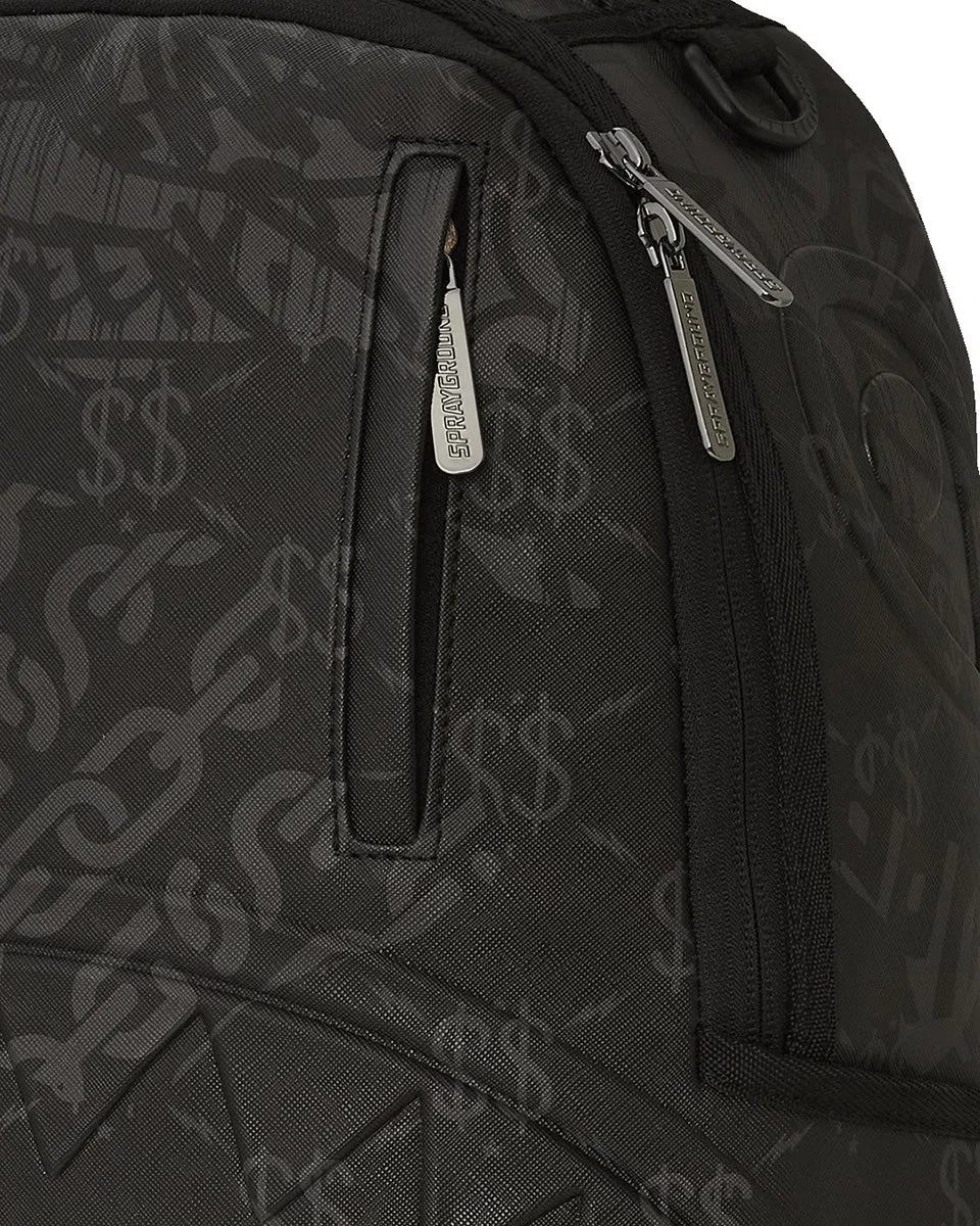 Sprayground 3AM Check Pattern DLX Backpack In Black Grey