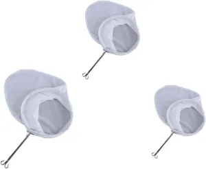 Stainless Steel Tea Strainer Bags 3pcs Set Fine Mesh for Impurities Removal for Vegan Milk