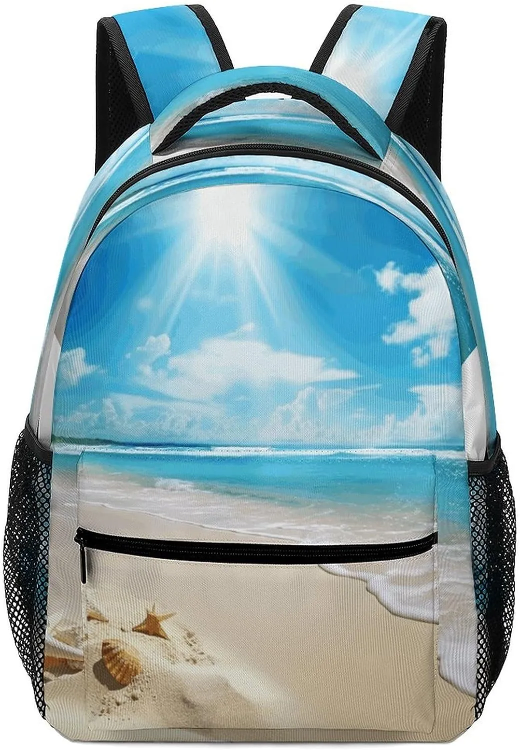 Stylish Backpack, Bright Sunshine Summer Beach Print Durable Backpack Travel Backpack Hiking Backpack Ergonomic Backpack Comfortable Backpack