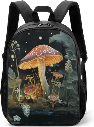 Stylish Backpack, Butterfly Mushroom Print Durable Backpack Travel Backpack Hiking Backpack Ergonomic Backpack Comfortable Backpack
