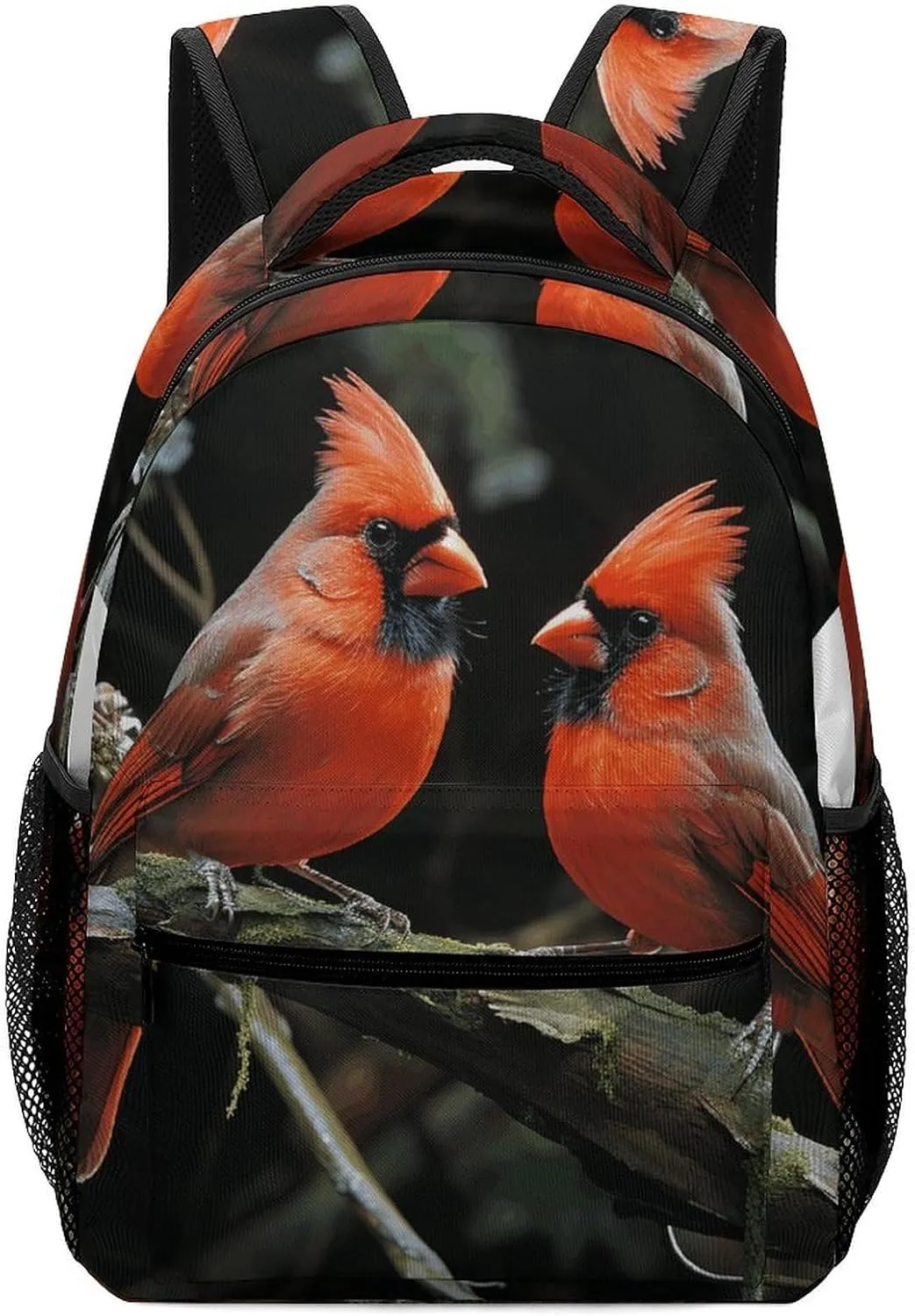 Stylish Backpack, Cardinals Birds Fauna Wild Print Durable Backpack Travel Backpack Hiking Backpack Ergonomic Backpack Comfortable Backpack
