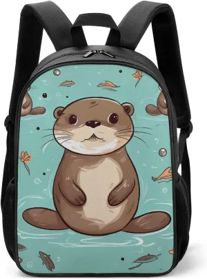 Stylish Backpack, Cartoon Cute Otter Print Durable Backpack Travel Backpack Hiking Backpack Ergonomic Backpack Comfortable Backpack