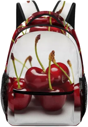Stylish Backpack, Chilean Cherries Print Durable Backpack Travel Backpack Hiking Backpack Ergonomic Backpack Comfortable Backpack