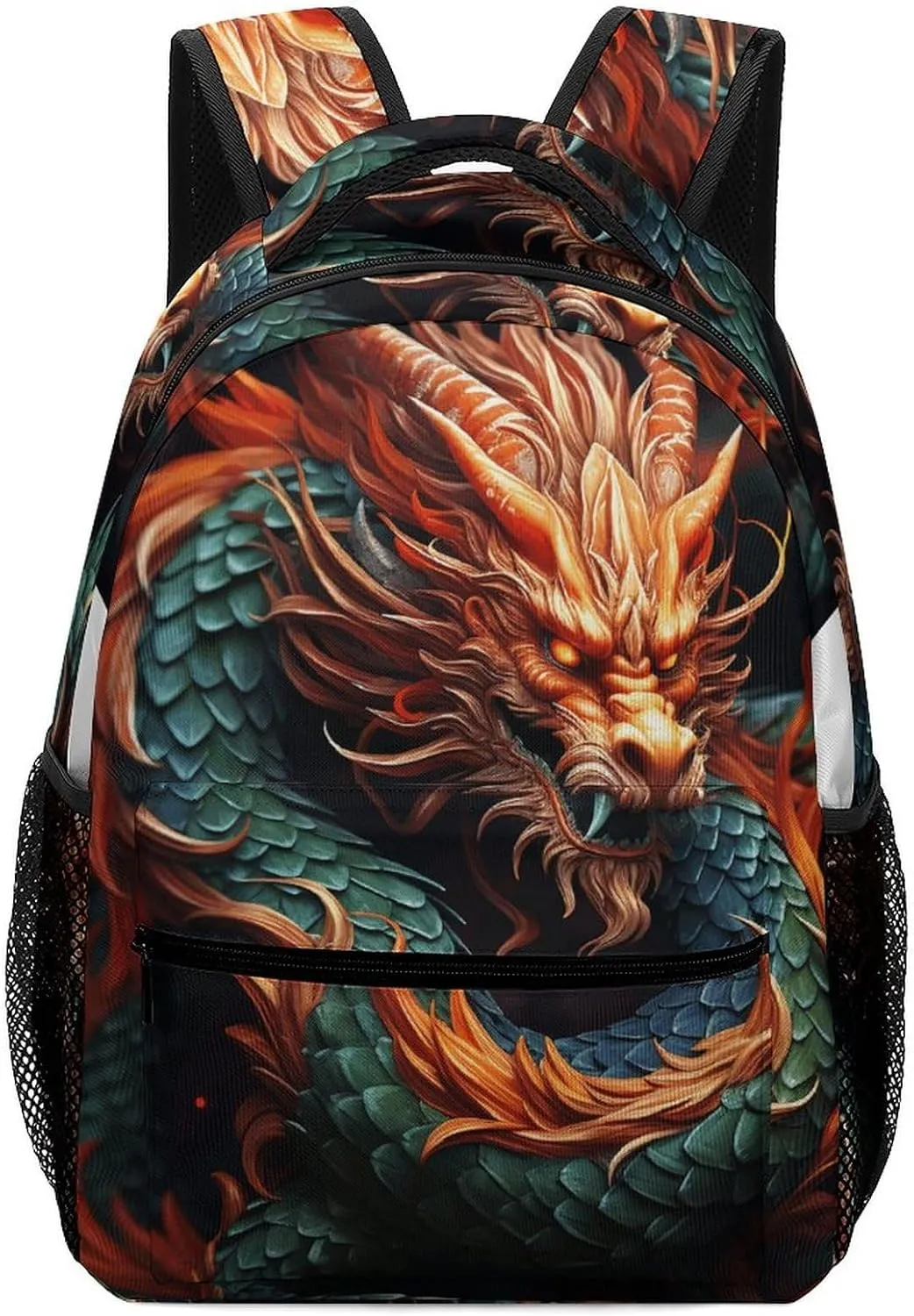 Stylish Backpack, Chinese Dragon Print Durable Backpack Travel Backpack Hiking Backpack Ergonomic Backpack Comfortable Backpack