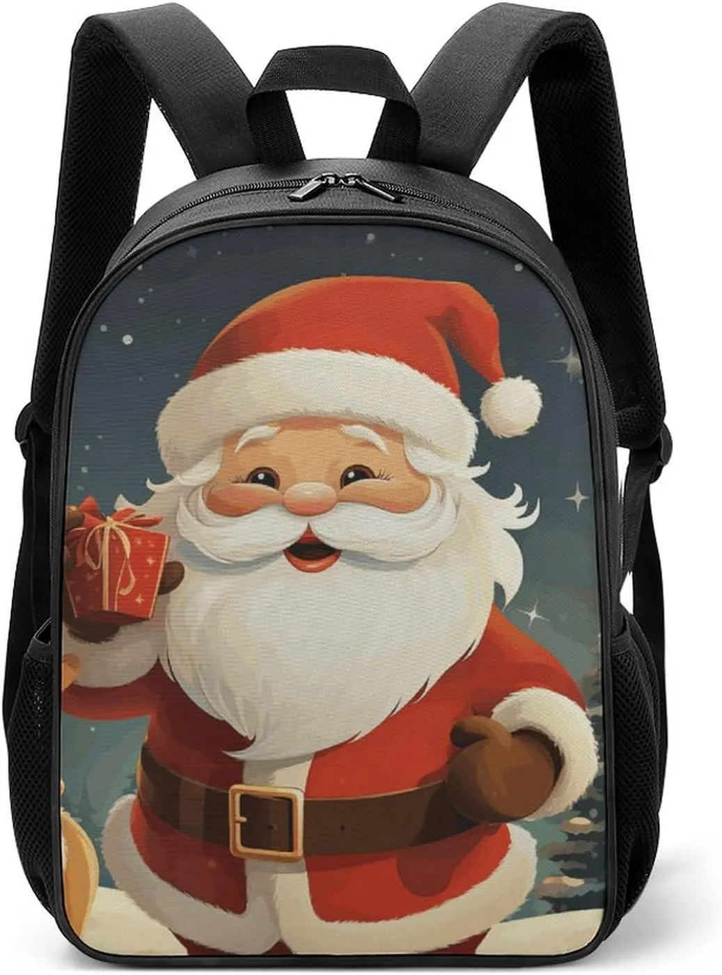 Stylish Backpack, Christmas Santa Claus Print Durable Backpack Travel Backpack Hiking Backpack Ergonomic Backpack Comfortable Backpack