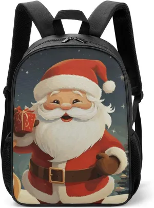 Stylish Backpack, Christmas Santa Claus Print Durable Backpack Travel Backpack Hiking Backpack Ergonomic Backpack Comfortable Backpack