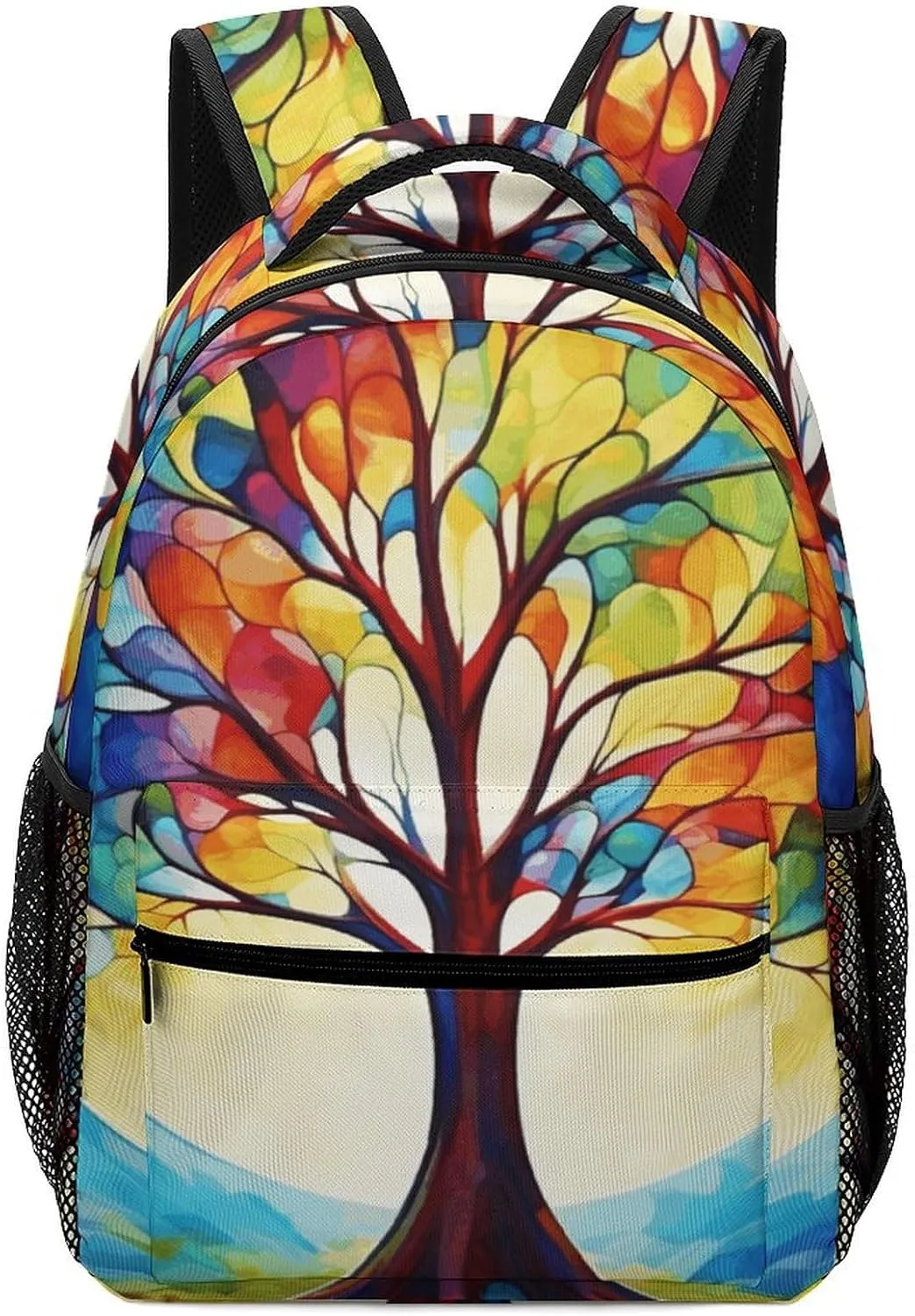 Stylish Backpack, Colorful Tree of Life Print Durable Backpack Travel Backpack Hiking Backpack Ergonomic Backpack Comfortable Backpack