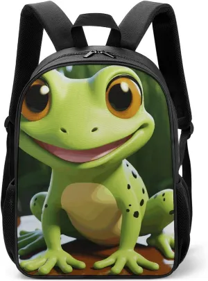 Stylish Backpack, Cute Frog Print Durable Backpack Travel Backpack Hiking Backpack Ergonomic Backpack Comfortable Backpack, Style