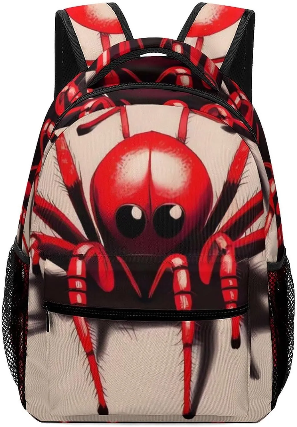 Stylish Backpack, Cute Little Red Spider Print Durable Backpack Travel Backpack Hiking Backpack Ergonomic Backpack Comfortable Backpack
