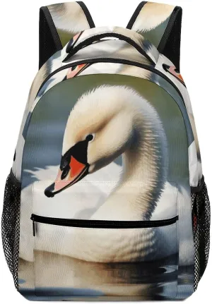 Stylish Backpack, Cute Little Swan Print Durable Backpack Travel Backpack Hiking Backpack Ergonomic Backpack Comfortable Backpack