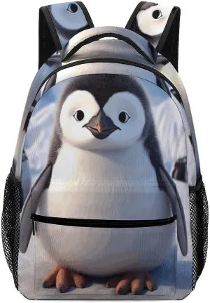 Stylish Backpack, Cute Penguin Print Durable Backpack Travel Backpack Hiking Backpack Ergonomic Backpack Comfortable Backpack
