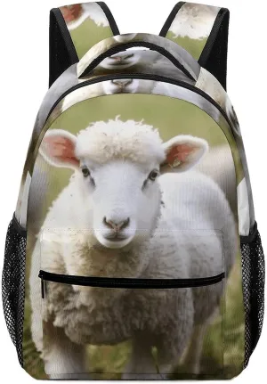 Stylish Backpack, Cute Sheep Lamb Print Durable Backpack Travel Backpack Hiking Backpack Ergonomic Backpack Comfortable Backpack