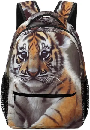 Stylish Backpack, Cute Tiger Print Durable Backpack Travel Backpack Hiking Backpack Ergonomic Backpack Comfortable Backpack