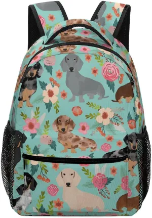 Stylish Backpack, Dachshund Print Durable Backpack Travel Backpack Hiking Backpack Ergonomic Backpack Comfortable Backpack, Style