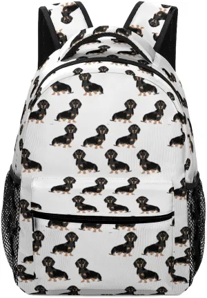 Stylish Backpack, Dachshund Weiner Pet Dogs Print Durable Backpack Travel Backpack Hiking Backpack Ergonomic Backpack Comfortable Backpack