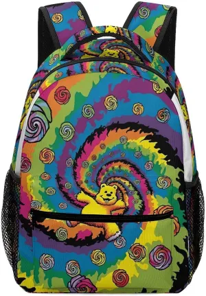 Stylish Backpack, Dancing Thanksgiving Bear Print Durable Backpack Travel Backpack Hiking Backpack Ergonomic Backpack Comfortable Backpack