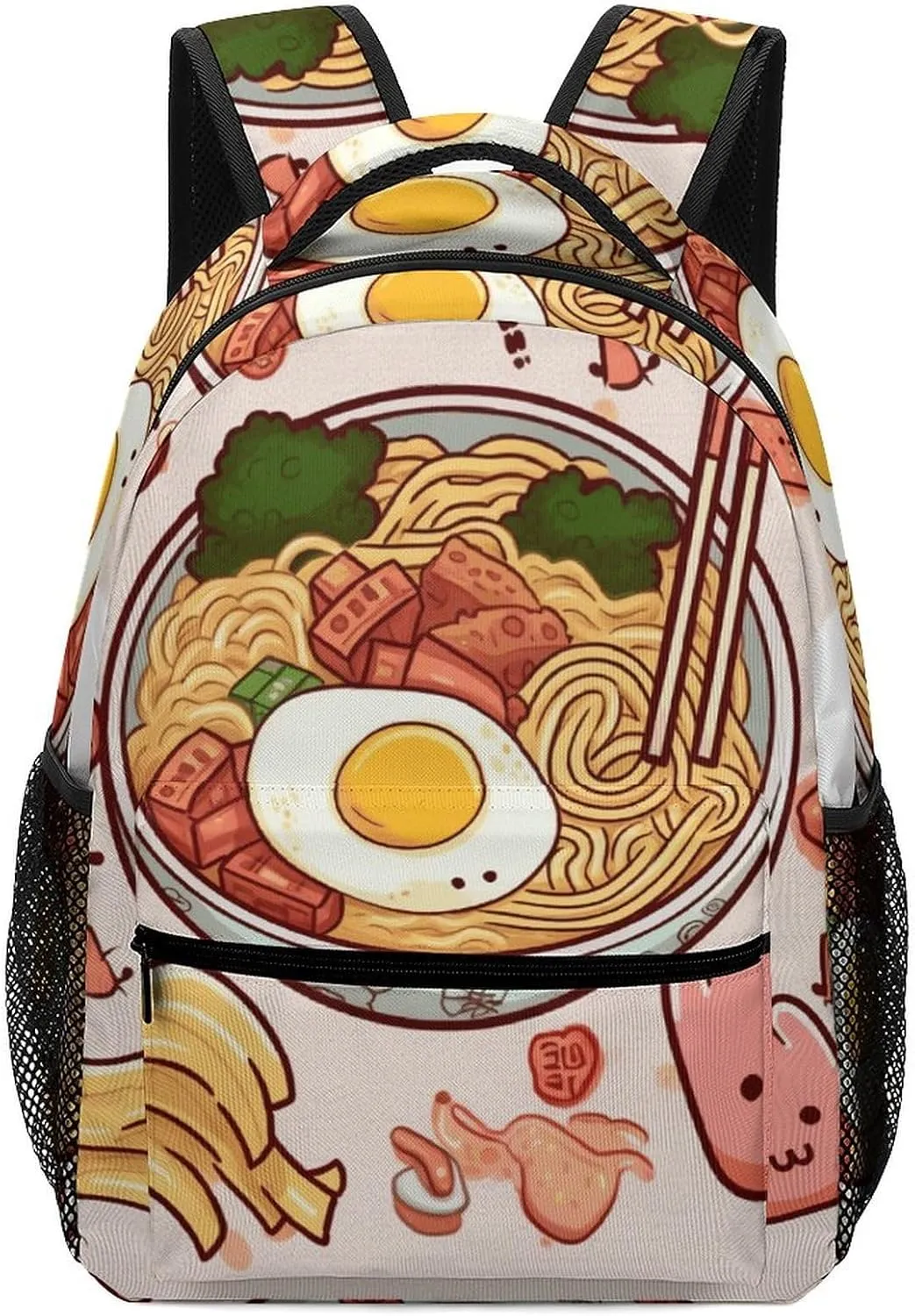 Stylish Backpack, Delicious Sweet Ramen Print Durable Backpack Travel Backpack Hiking Backpack Ergonomic Backpack Comfortable Backpack