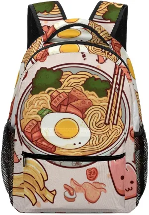 Stylish Backpack, Delicious Sweet Ramen Print Durable Backpack Travel Backpack Hiking Backpack Ergonomic Backpack Comfortable Backpack