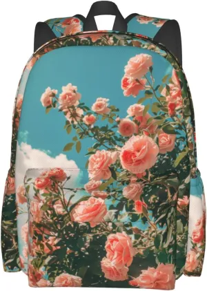 Sunshine Rose Backpack Bookbag Waterproof Backpacks for Women Men Travel Backpack Laptop Backpacks Daypack Shoulder Bag