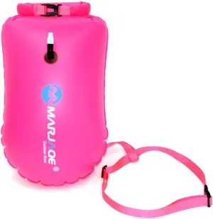 Swim Buoy,20L Storage Swimming Life-Saving Dry Drift Bag for Open Water Swimmers, Triathletes, Kayakers and Snorkelers, Highly Visible Buoy Float for Safe Swim Training