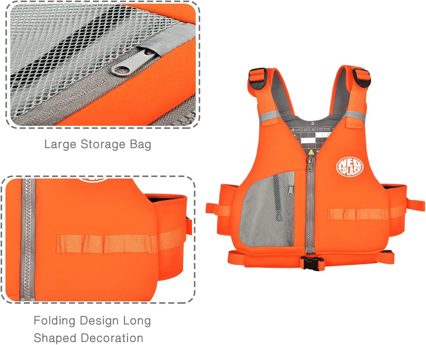 Swim Vest with Adjustable Safety Straps for Adults